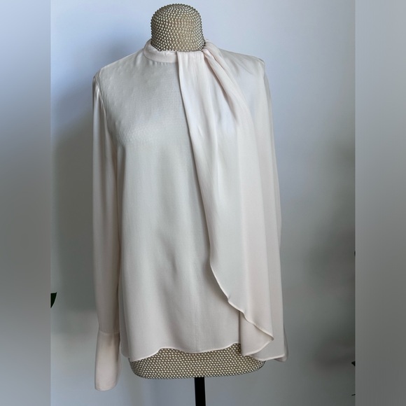 REISS PALOMA
PLEAT FRONT LONG SLEEVE BLOUSE Size 8 $225 - Picture 8 of 9